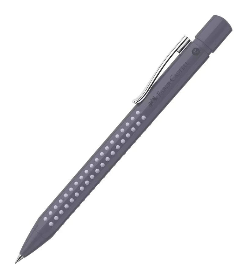 Faber-Castell Grip 2010 Μηχανικό Μολύβι 0.7mm με Γόμα σε Γκρι (Ανθρακί) Dapple Grey Χρώμα