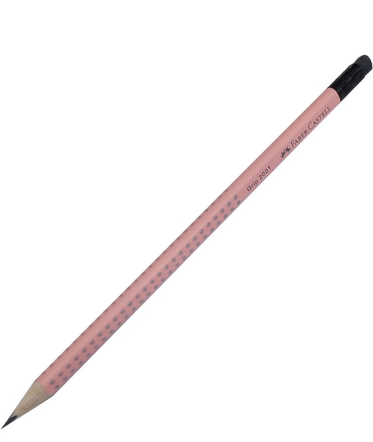Μολύβι Faber Castell Grip με γόμα 2001 Σομον 074501 2=Β  με Γόμα 100-129-423