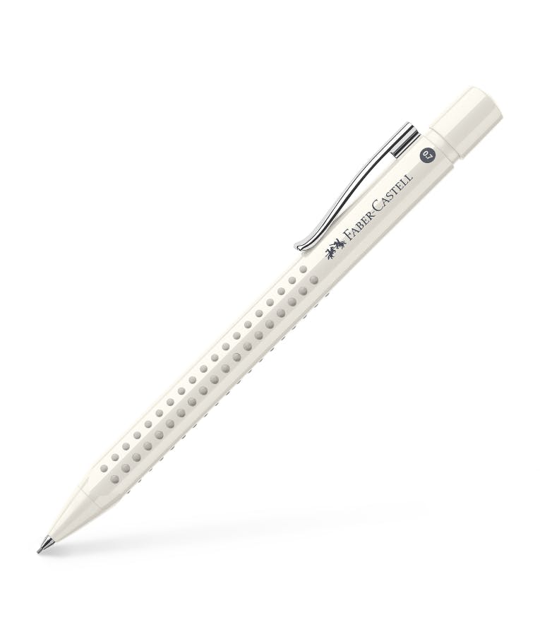 Faber-Castell Grip 2010 Μηχανικό Μολύβι 0.7mm με Γόμα σε Λευκό Coconut White Χρώμα 231023