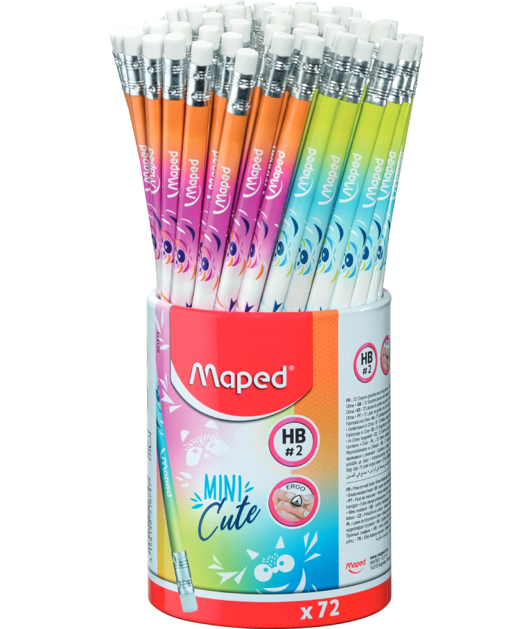 MAPED - Maped Μολύβι Mini Cute με Γόμα Διάφορα Χρώματα 851874