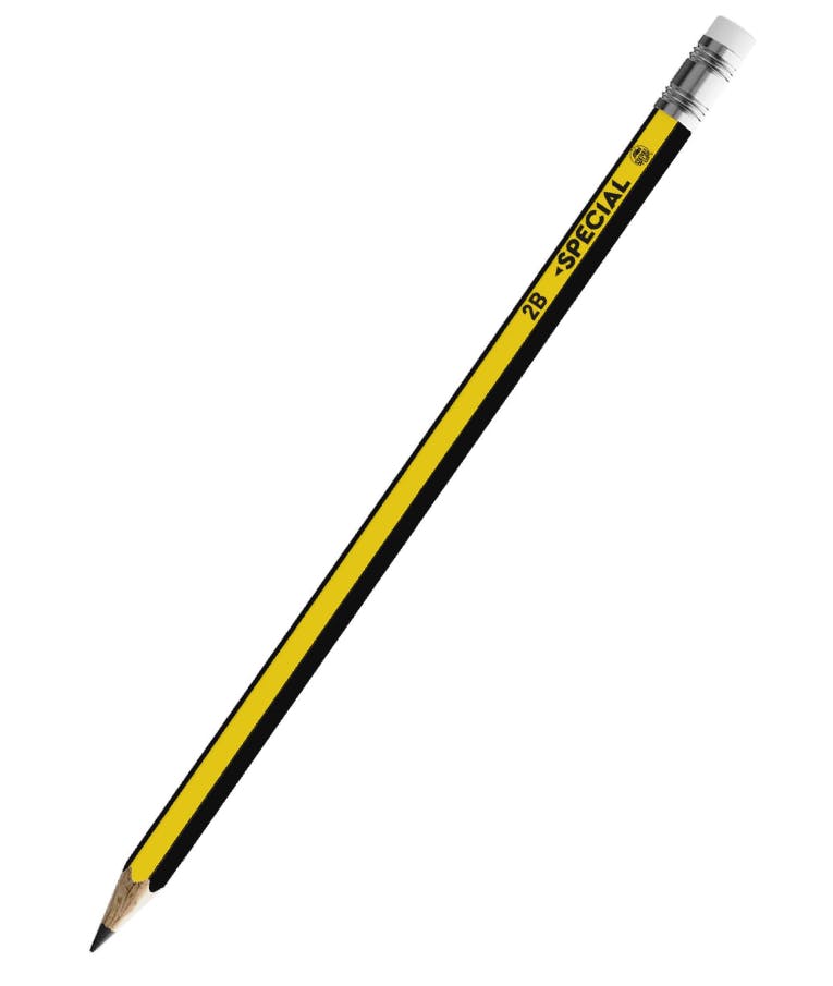 TYPOTRUST - HB Σχολικό Μολύβι Ξύλινο SPECIAL Typotrust Κίτρινο με Γόμα 1 τεμάχιο SP01182-05