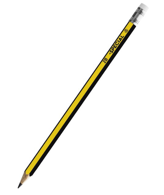 TYPOTRUST - HB Σχολικό Μολύβι Ξύλινο SPECIAL Typotrust Κίτρινο με Γόμα 1 τεμάχιο SP01182-05