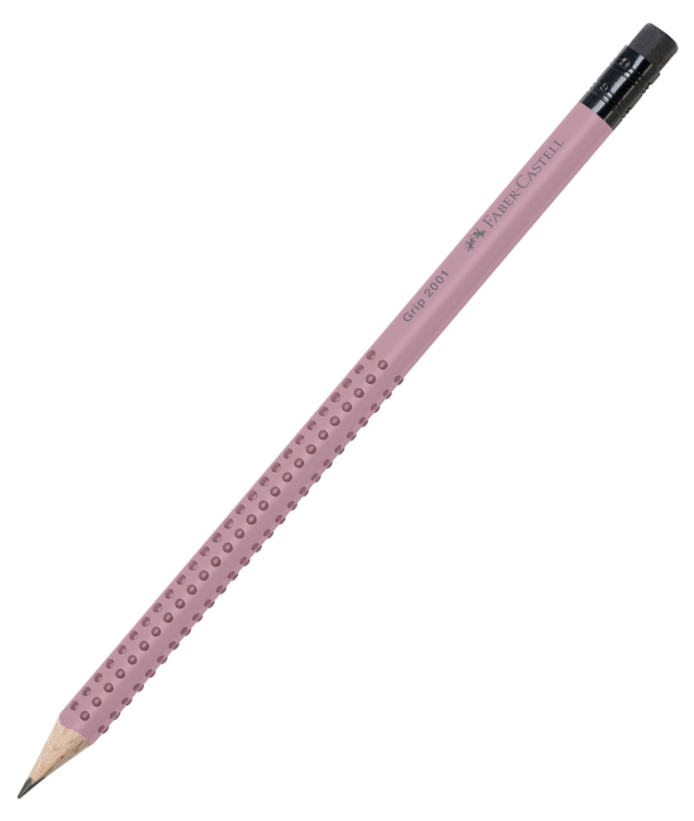 FABER CASTELL - Faber Castell Μολύβι GRIP Roze Shadow με Γόμα Ροζ 217237