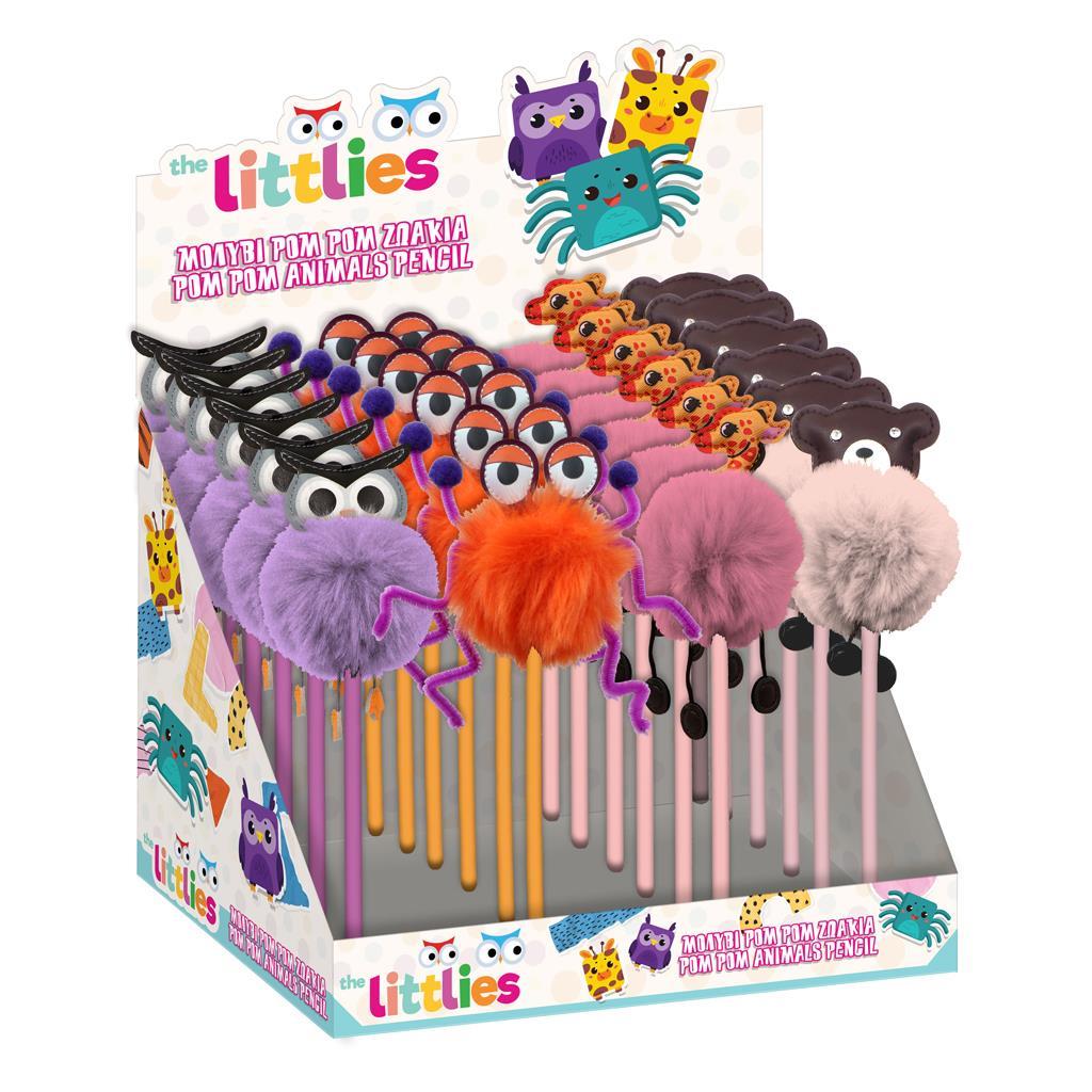 THE LITTLES - The Littles Μολύβι Pom Pom - ΠΟΜ ΠΟΜ Pencil Φιγούρες με Μάτια Diakakis 646935
