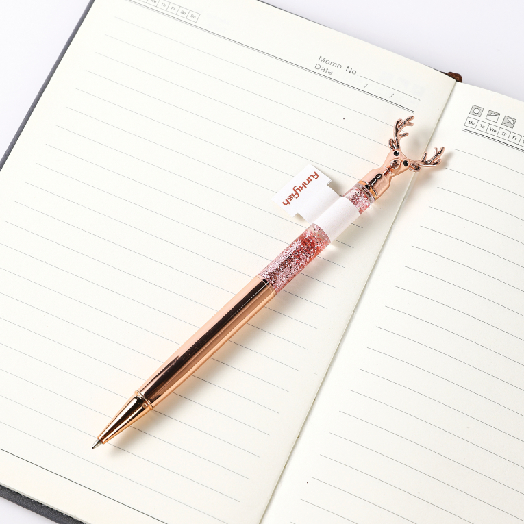 FunkyFish Pen Reindeer Cherry Blossom Στυλό με διακοσμητικό Ελαφάκι 300-30162 Gim