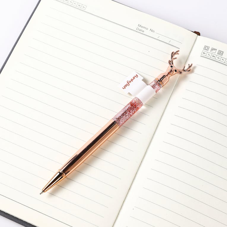 FunkyFish Pen Reindeer Cherry Blossom Στυλό με διακοσμητικό Ελαφάκι 300-30162 Gim