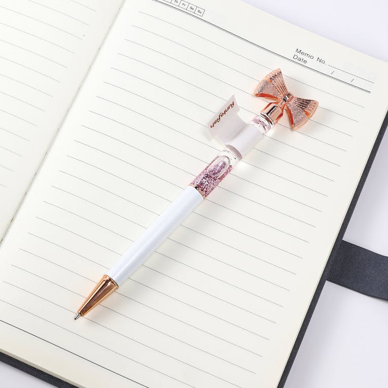 FunkyFish Pen Bow White Cherry Blossom Στυλό με διακοσμητικό Φιόγκο 300-30161 Gim