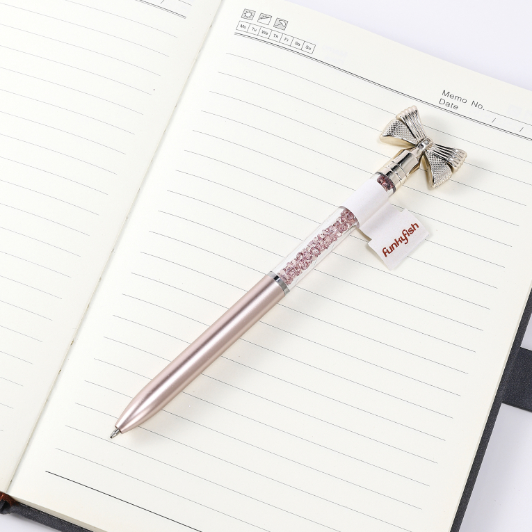 FunkyFish Pen Bow Pink Cherry Blossom Στυλό με διακοσμητικό Φιόγκο 300-30163 Gim