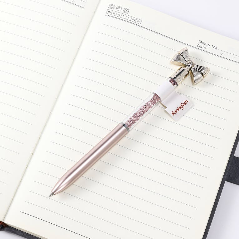 FunkyFish Pen Bow Pink Cherry Blossom Στυλό με διακοσμητικό Φιόγκο 300-30163 Gim