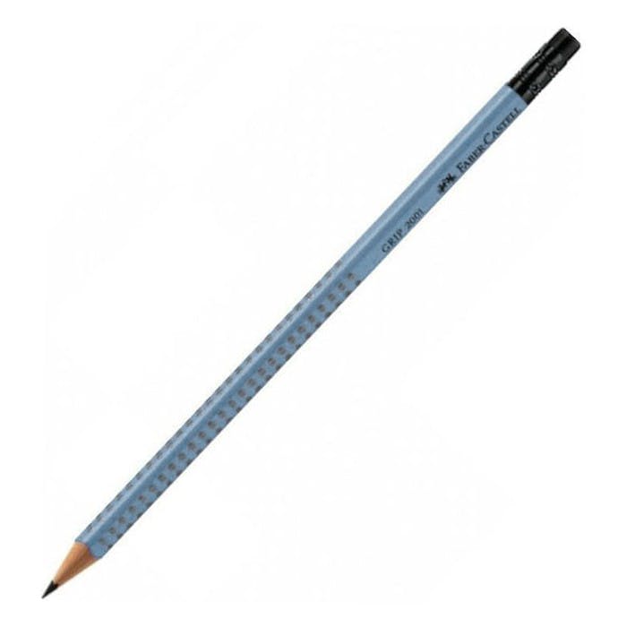 Faber Castell Μολύβι με Γόμα GRIP 2001 ΗΒ  Χρώμα Γαλάζιο 100-180-443