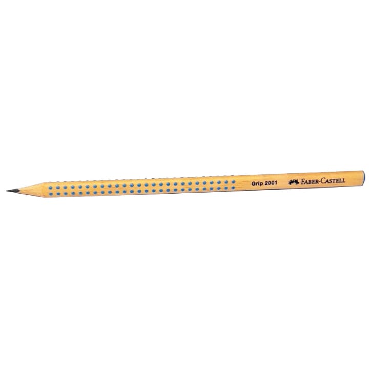 Faber Castell Μολύβι GRIP 2001 ΗΒ  Φυσικό Χρώμα με Γαλάζιο 217051