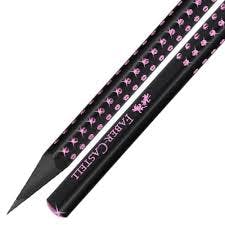 FABER CASTELL - Faber Castell Μολύβι GRIP 2001 ΗΒ  Μαυρο Σώμα και Ροζε διαμαντάκια  118258