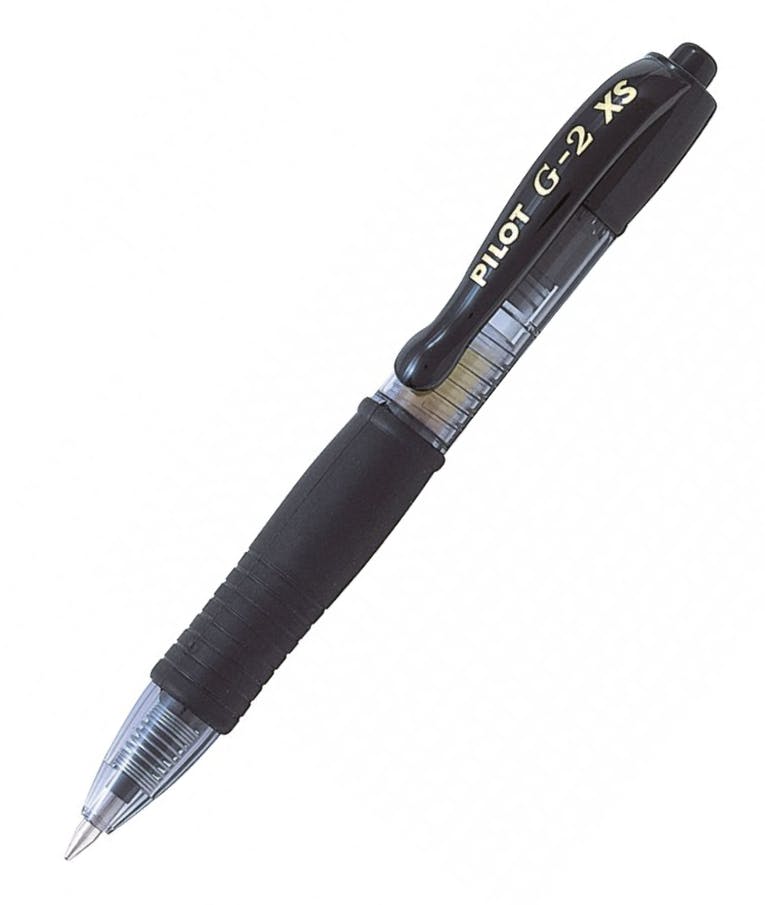 Pilot Στυλό Gel 0.7mm με Μαυρο Mελάνι και Κουμπί G-2 Pixie Mini BL-G2-XS-7B