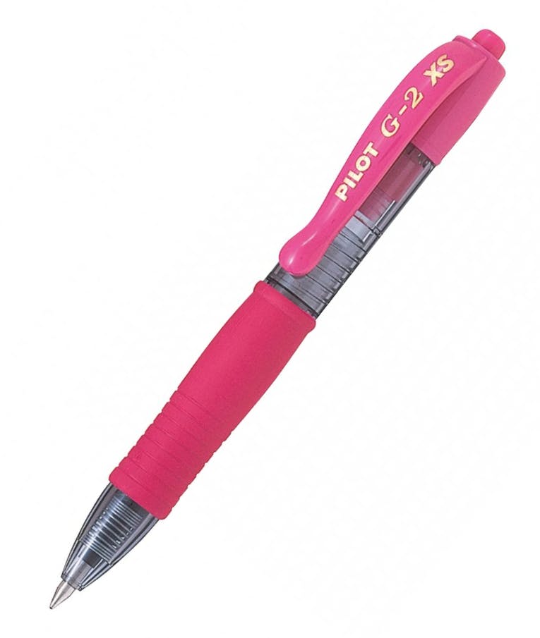 Pilot Στυλό Gel 0.7mm με Ροζ Mελάνι και Κουμπί G-2 Pixie Mini BL-G2-XS-7-XS-P