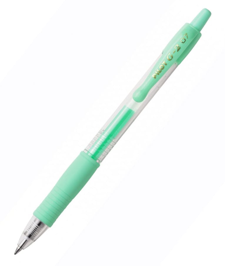 Στυλό Pilot G2 Pastel 0.7 Fine Παστελ Πράσινο με κουμπί BL-G2-7PAG