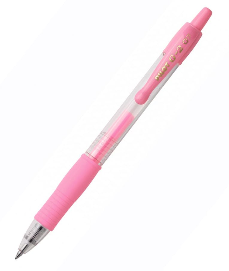 Στυλό Pilot G2 Pastel 0.7 Fine Παστελ Ροζ με κουμπί BL-G2-7PAP
