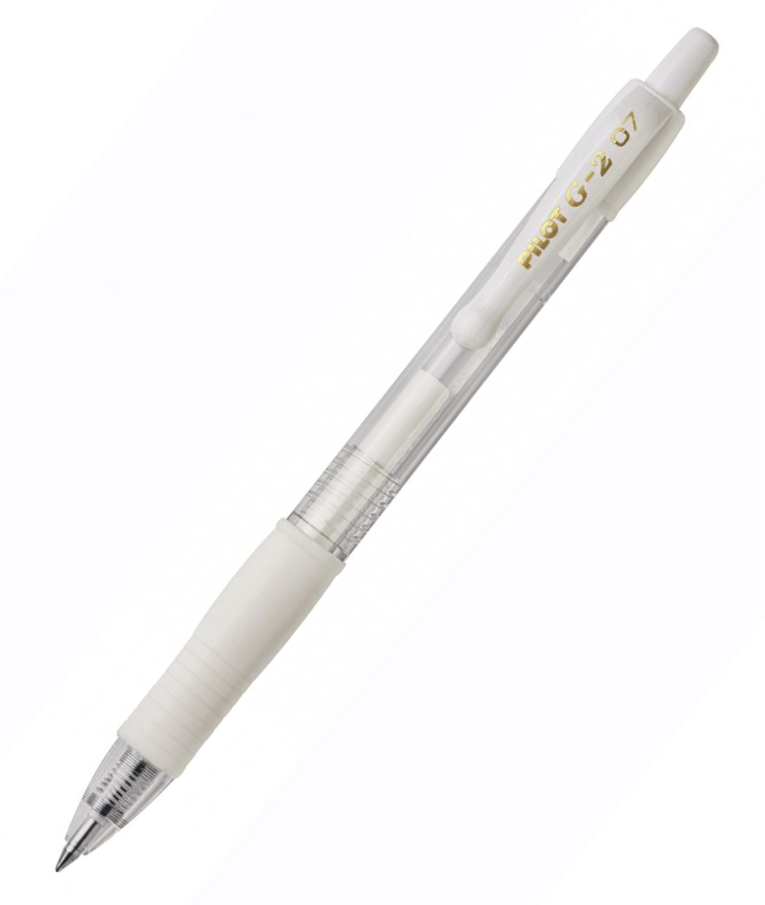 Στυλό Pilot G2 Pastel 0.7 Fine Παστελ Λευκό με κουμπί BL-G2-7PAW