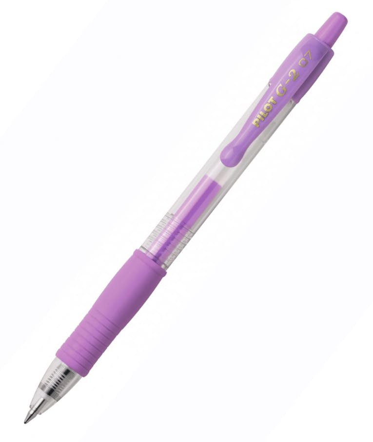 Στυλό Pilot G2 Pastel 0.7 Fine Παστελ Μωβ με κουμπί BL-G2-7PAV