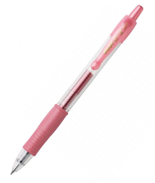 PILOT - Στυλό Pilot G2 Pastel 0.7 Fine Μεταλλικό Ροζ με κουμπί BL-G2-7-MP