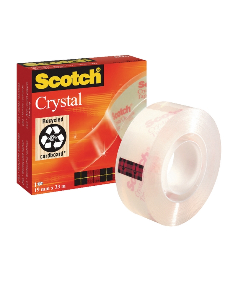 3M - Σελοτεϊπ Scotch 600 Crystal 19mmx33m 