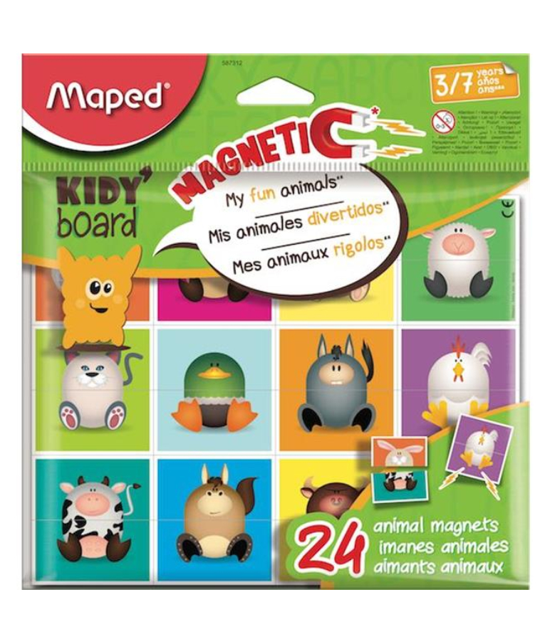 MAPED - Maped Μαγνητάκια Ζωάκια 24 τεμάχια - 24 Animal Magnets 587312