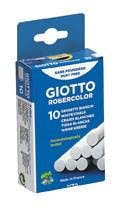 Giotto Κιμωλίες Λευκές Σετ 10τμχ