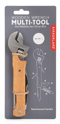 Wooden Wrench Multi-Tool Πολυεργαλείο 8 σε 1 με ξύλινη λαβή  CD707