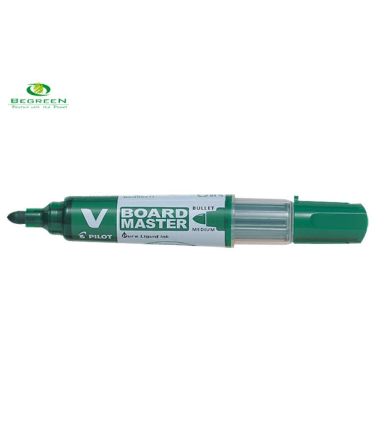 Pilot V Board Μαρκαδόρος Λευκού Πίνακα (Ασπροπίνακα) Πράσινο Green 2.3mm Medium Begreen Επαναγεμιζόμενος Refillable WBMA-VBM-M-G