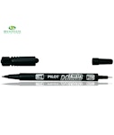 Pilot Ανεξίτηλο Μαρκαδοράκι Τwin Marker Διπλο FINE - EXTRA FINE 2mm Black ΜΑΥΡΟ SCA-TM-B-BG