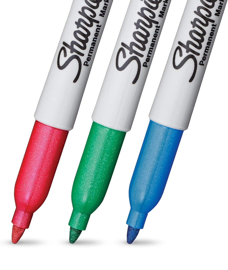 SHARPIE - Sharpie Μαρκαδόροι Ζωγραφικής Metallic Permanent Markers Ruby-Emerald-Sapphire Fine 0.9mm Μεταλλικό Κόκκινο Πράσινο Μπλε 2067103