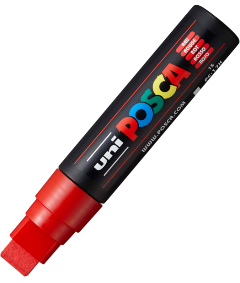 Μαρκαδόρος Γίγας Κόκκινο Red 15 Uni-ball Posca 15mm PC-17K