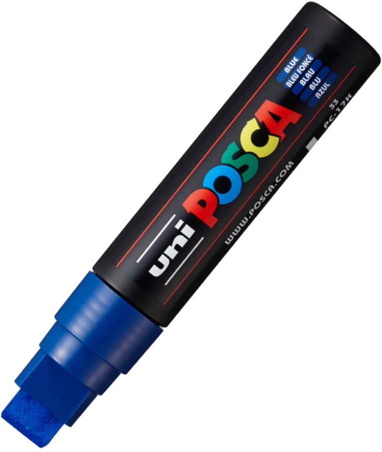 Μαρκαδόρος Γίγας Μπλε Blue 33 Uni-ball Posca 15mm PC-17K