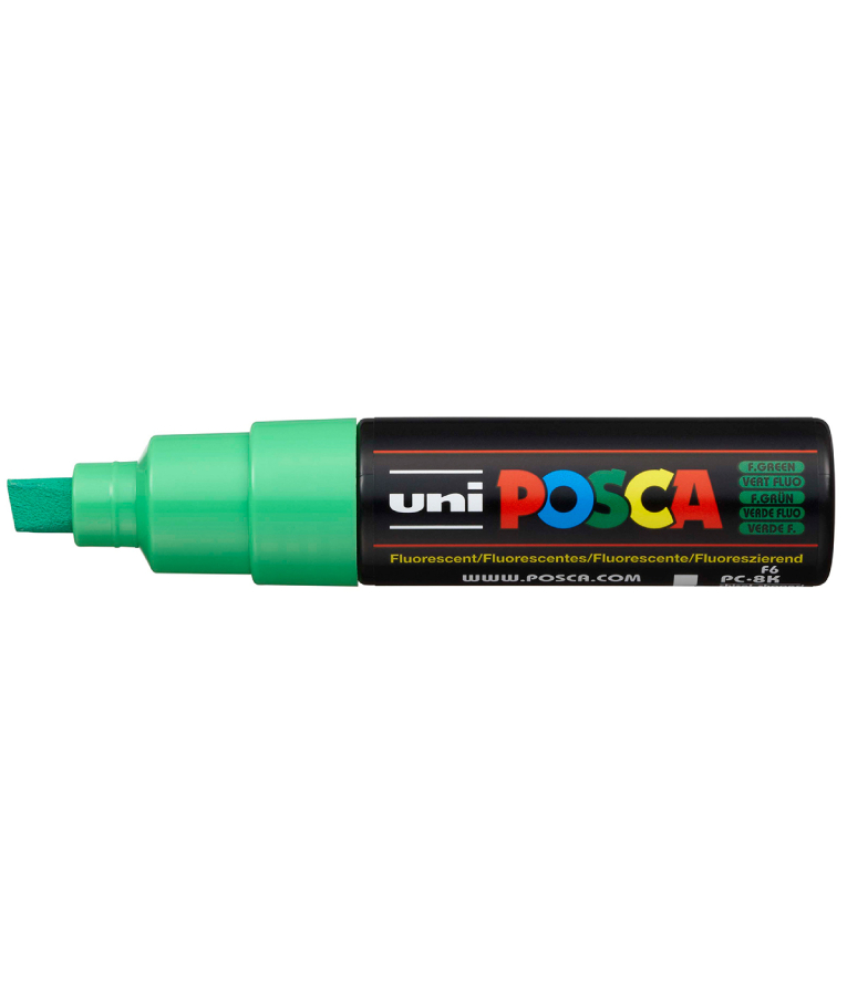 Μαρκαδόρος Γίγας κοντός Λαχανι Light Green Uni-ball Posca 8mm PC-8K