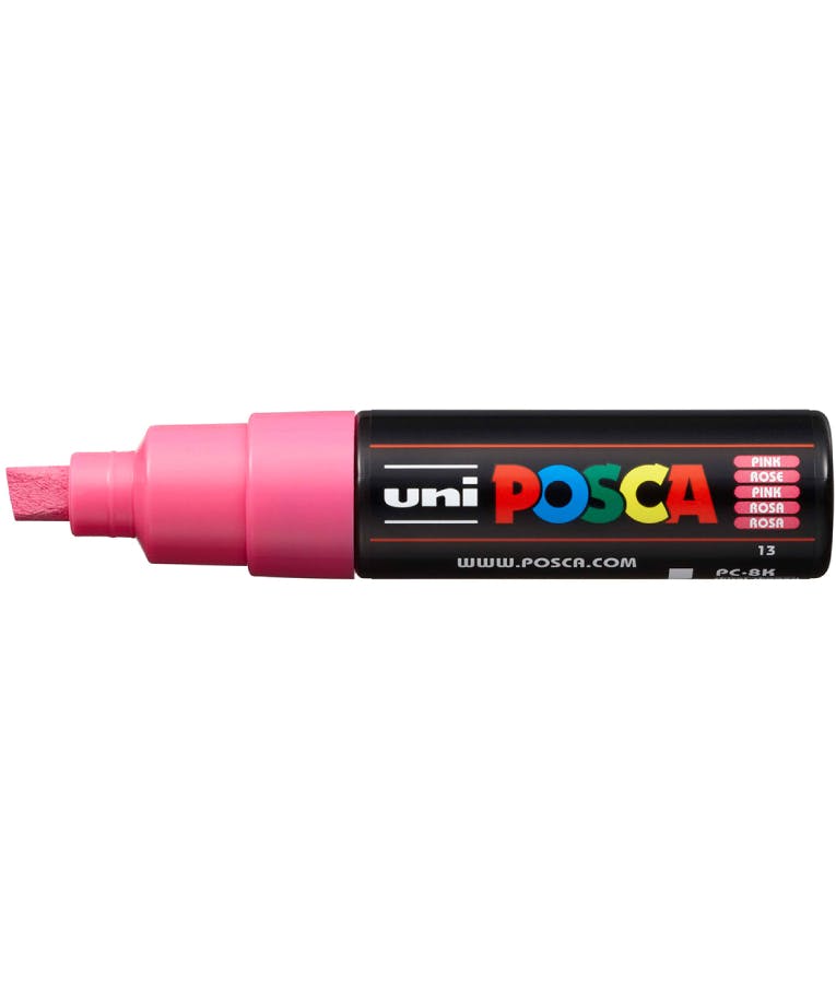 Μαρκαδόρος Γίγας κοντός Ροζ 13 Pink Uni-ball Posca 8mm PC-8K
