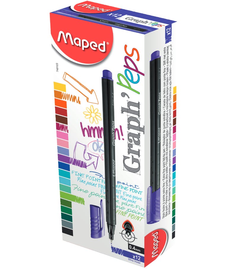 MAPED - Maped Graph' Peps Μαρκαδοράκι 0.4 Λιλά Ultra Violet 06 749103