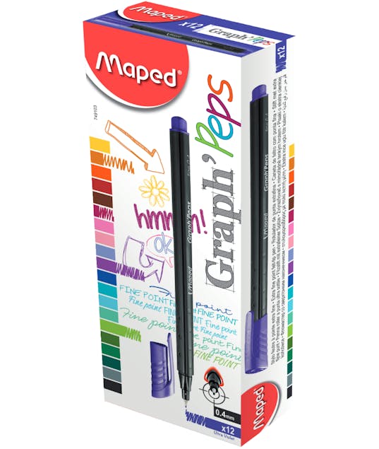 MAPED - Maped Graph' Peps Μαρκαδοράκι 0.4 Λιλά Ultra Violet 06 749103