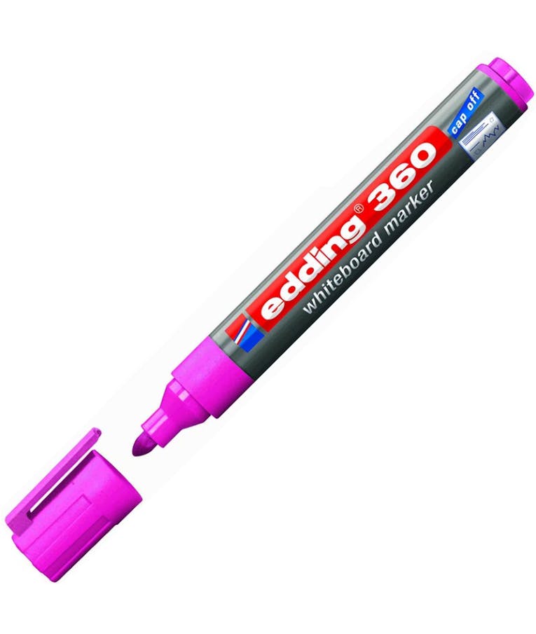 Μαρκαδόρος πίνακος -Ασπροπίνακα Edding 360/009 1.5-3 mm Ροζ Στρογγυλή Μύτη Επαναγεμιζόμενος Refillable