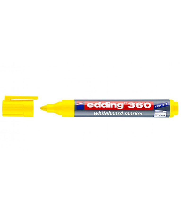 EDDING - Μαρκαδόρος πίνακος -Ασπροπίνακα Edding 360/005 1.5-3 mm Κίτρινο Στρογγυλή Μύτη Επαναγεμιζόμενος Refillable