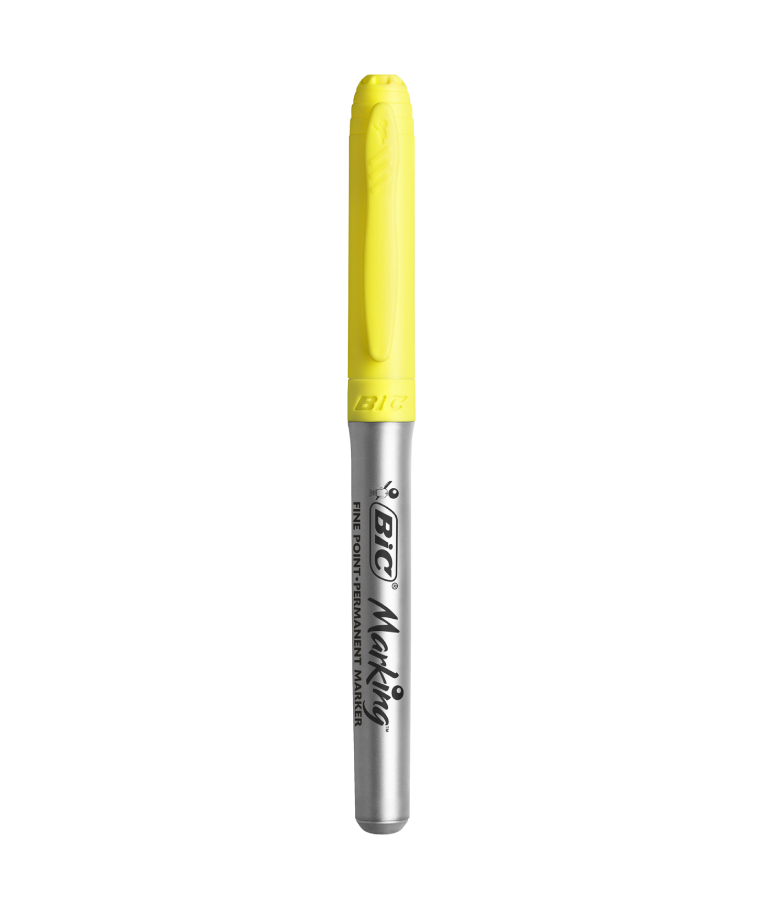Bic Μαρκαδόρος Ανεξίτηλος Κίτρινο Yellow Blaze Fine Byfo (950468)