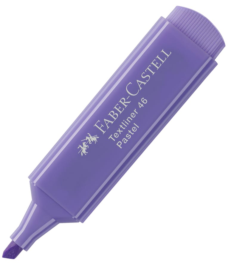 Faber-Castell Textliner 46 Μαρκαδόρος Υπογράμμισης Pastel Lilac Λιλά 5mm 1546 PASTEL 154656