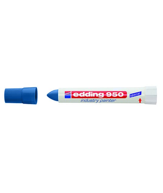 EDDING - Ανεξίτηλος Μαρκαδόρος Κραγιον Πάστας industry painter 10mm 950 003 Μπλε Blue Edding Βιομηχανικής Χρησης