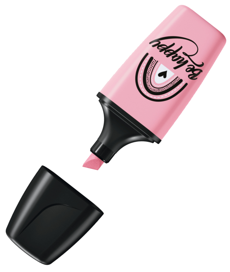 STABILO - Stabilo Μαρκαδόρος υπογραμμίσεως Boss Mini PastelLove Be Happy 07/129-9 Παστελ Ροζ | Pastel Pink Rosa