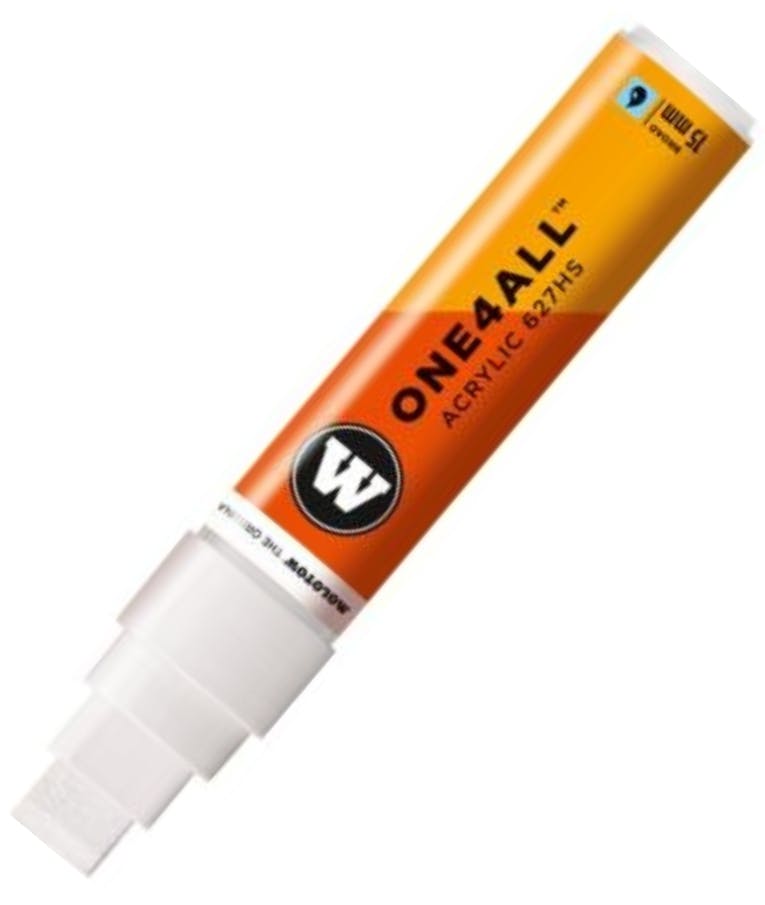  Μαρκαδόρος Λευκό 160 One4All Acrylic Marker Signal White 160 15mm tip 627.211 267HS