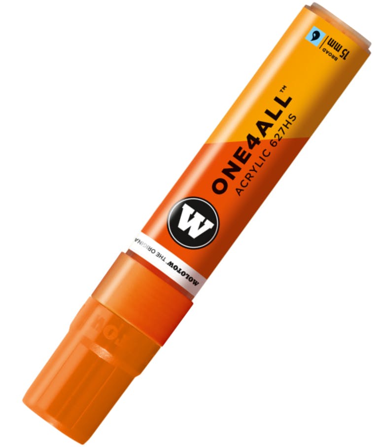  Μαρκαδόρος Πορτοκαλί 085 One4All Acrylic Marker Signal Dare Orange 085 15mm tip 627.203 267HS
