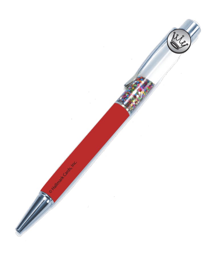  Στυλό Κόκκινο με Glitter PINEAPPLE 333-05009