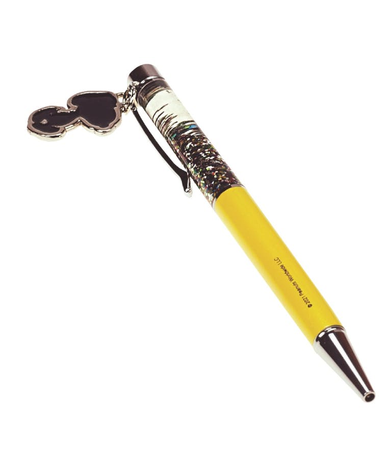 Στυλό Κίτρινο με Glitter Charm Snoopy  365-02011