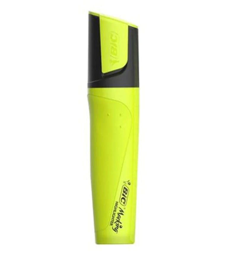Bic Highlighter Marker Μαρκαδόρος Υπογράμμισης 4.8 mm Yellow Ultra Fluorescent Κίτρινο 943647