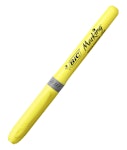 Bic Highlighter Marker Μαρκαδόρος Υπογράμμισης Grip 1.6-3.3 mm Yellow Pastel Κίτρινο 504819