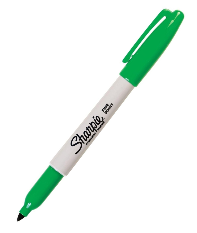 SHARPIE - Sharpie Μαρκαδόρος Ανεξίτηλος Ζωγραφικής Fine Permanent 1mm Πράσινο S0810960