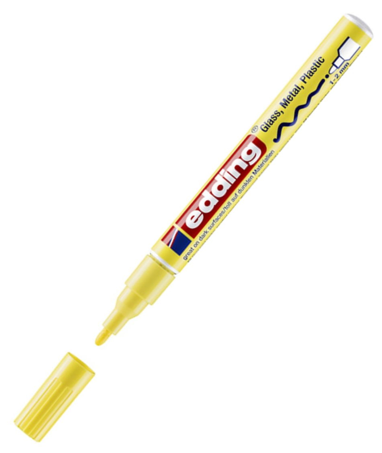 EDDING - Μαρκαδόρος Ανεξίτηλος Edding 751 fine paint marker Permament Metal, Glass, Plastic Κίτρινο - Pastel Yellow 1-2 mm  4-751-9-135